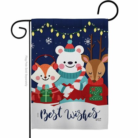 PATIO TRASERO 13 x 18.5 in. Christmas Buddy Garden Flag with Winter Double-Sided Decorative Vertical Flags PA3898643